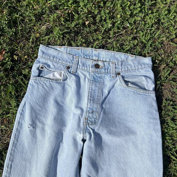 VTG Levi's 550 31x30 Blue Faded Made in USA Orange Tab 1993 Grunge Skater Taper - Picture 3 of 10